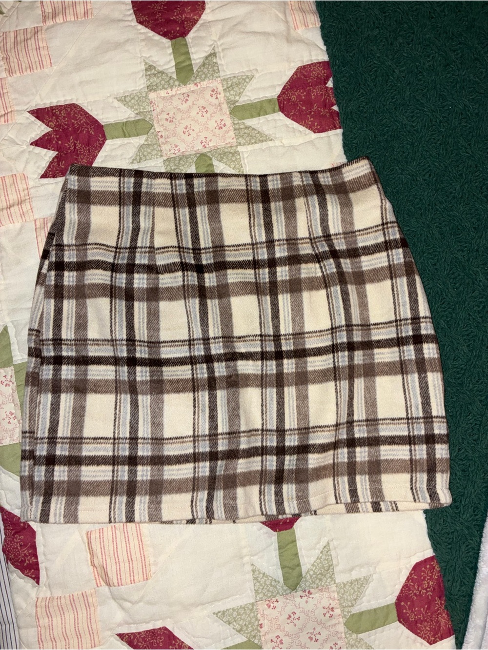 Windsor gingham print skirt
